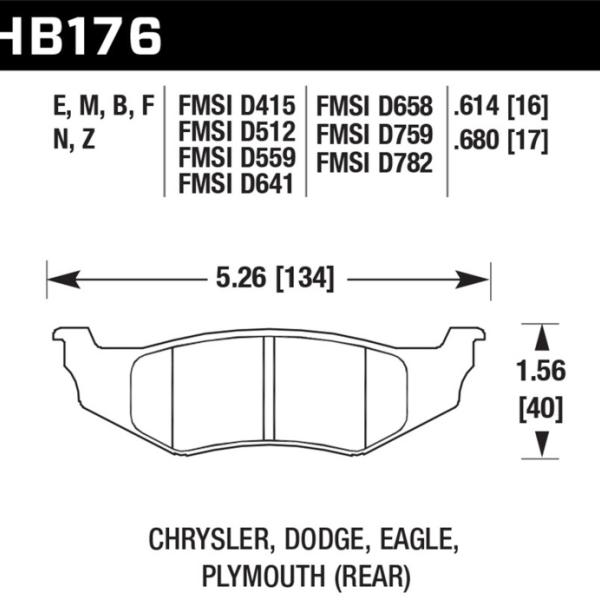 Hawk Performance HB176E.680