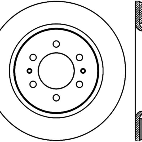 ST Slotted Sport Brake Rotors Stoptech 126.65119CSR