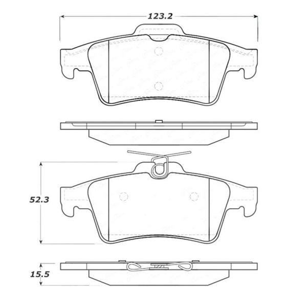 ST Street Brake Pads Stoptech 308.10950