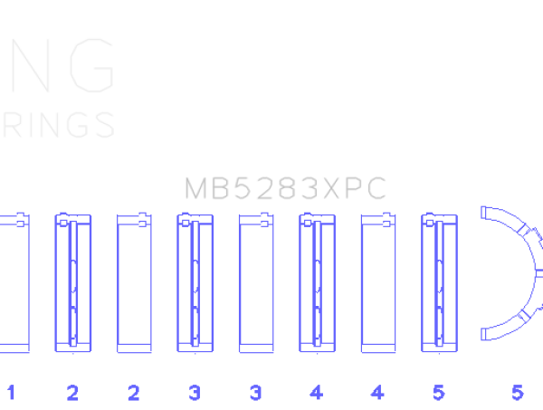 King Engine Bearings MB5283XPC
