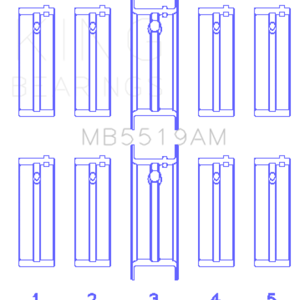 KING Main Bearings King Engine Bearings MB5519AM