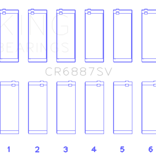 KING Performance Rod Bearings King Engine Bearings CR6887SV