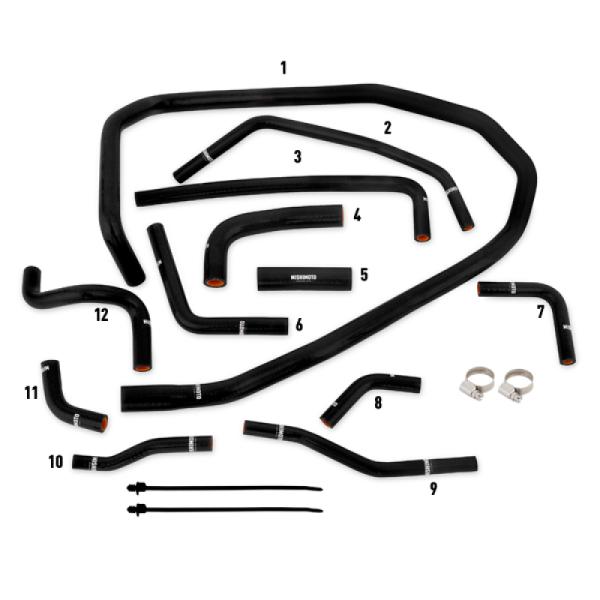Mishimoto MMHOSE-WRX-15ANCBK