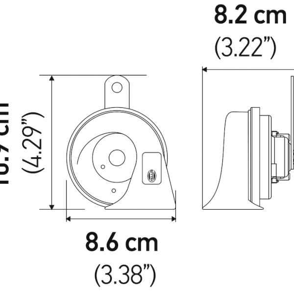 HELLA Twin Trumpet Kit Hella 012010881