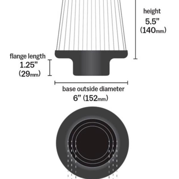 KN Universal Air Filter K&N Engineering RG-1001WT
