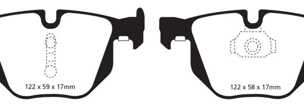 EBC Yellowstuff Brake Pad Sets EBC DP42009R