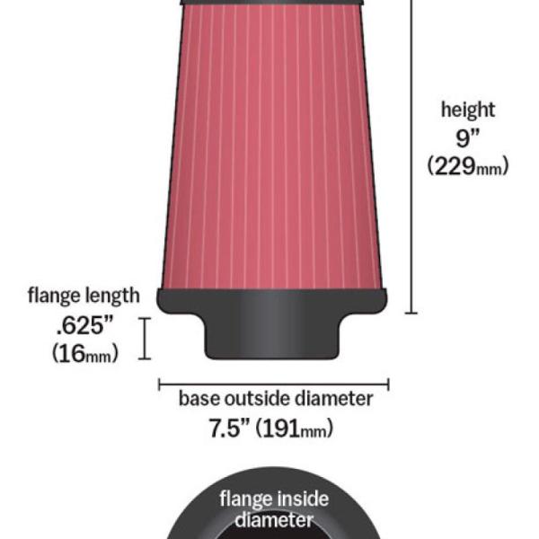 KN Universal Air Filter K&N Engineering RC-5046