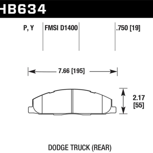 Hawk Performance HB634P.750