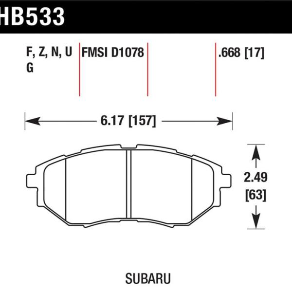 Hawk Performance HB533F.668