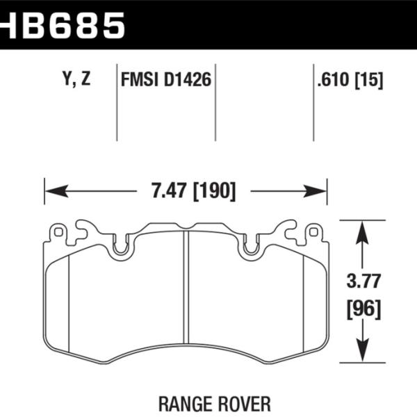 Hawk Performance HB685Y.610