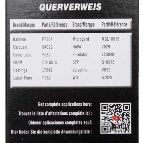 KN Oil Filter K&N Engineering HP-7029