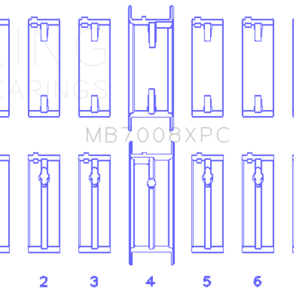 King Engine Bearings MB7008XPC