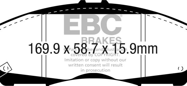 EBC Yellowstuff Brake Pad Sets EBC DP43063R