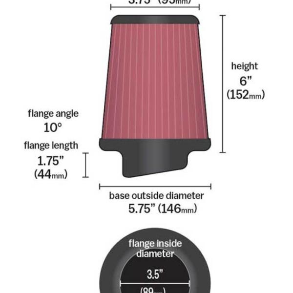 KN Universal Air Filter K&N Engineering RF-1031