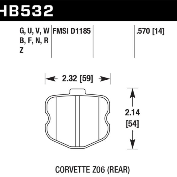 Hawk Performance HB532V.570