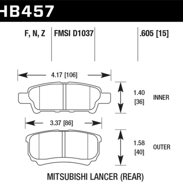 Hawk Performance HB457Z.605