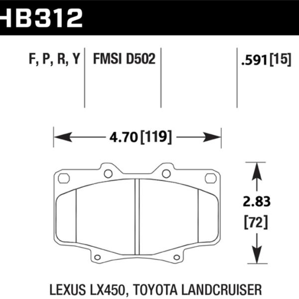 Hawk Performance HB312P.591
