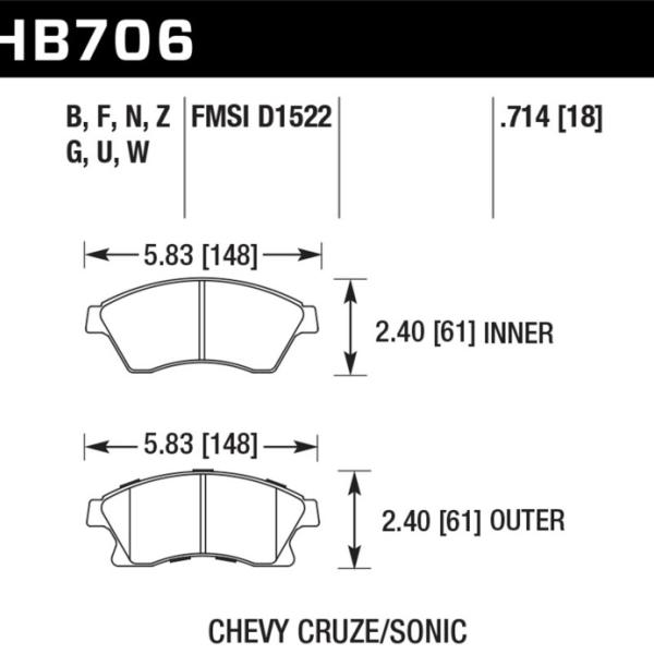 Hawk Performance HB706Z.714