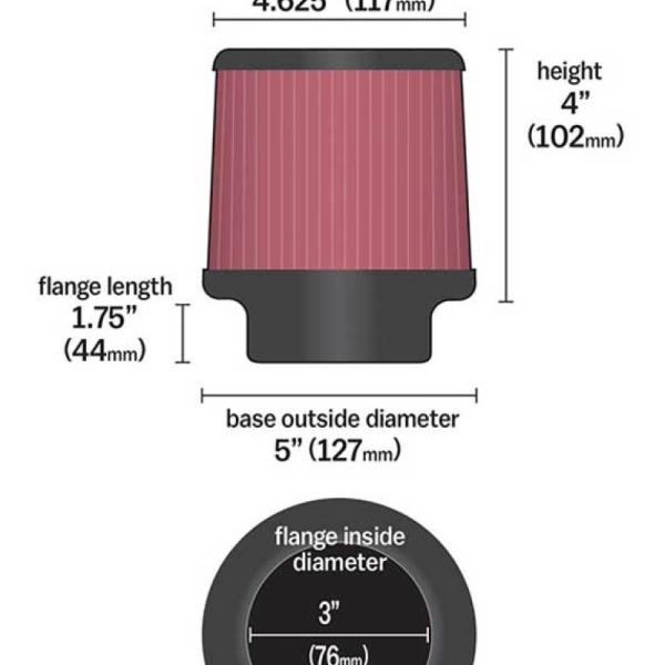 KN Universal Air Filter K&N Engineering RU-3700