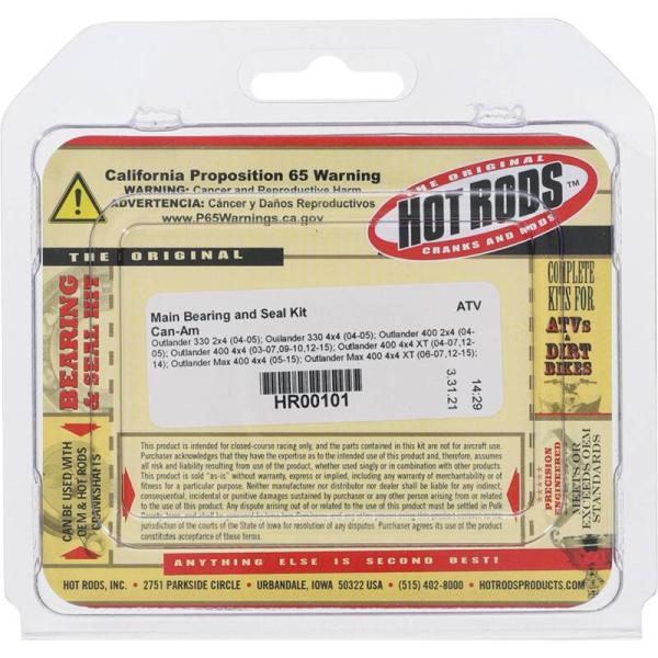 HDS Main Bearing & Seal Kit Hot Rods HR00101