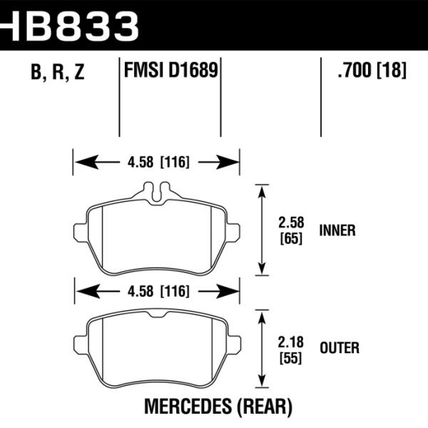 Hawk Performance HB833B.700