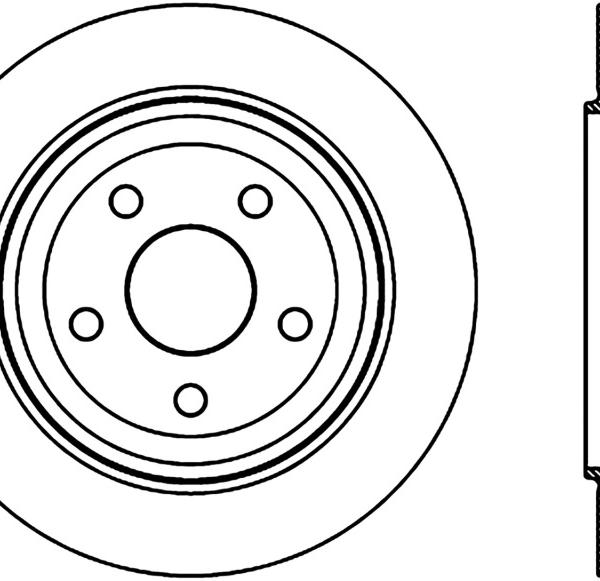 ST Slotted Sport Brake Rotors Stoptech 126.58007SR