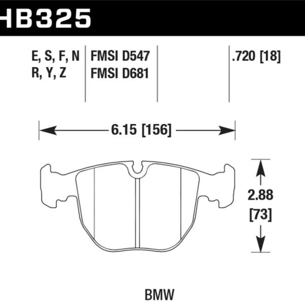 Hawk Performance HB325Z.720