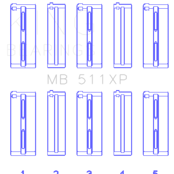 KING Performance Main Bearings King Engine Bearings MB511XP