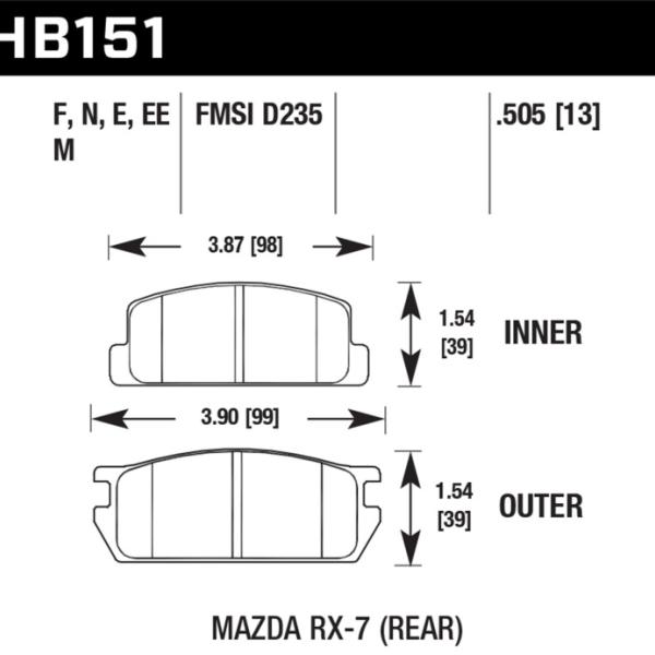 Hawk Performance HB151M.505