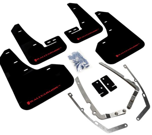 RAL UR Blk Flap/Rd Logo Rally Armor MF37-UR-BLK/RD