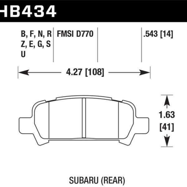 Hawk Performance HB434E.543
