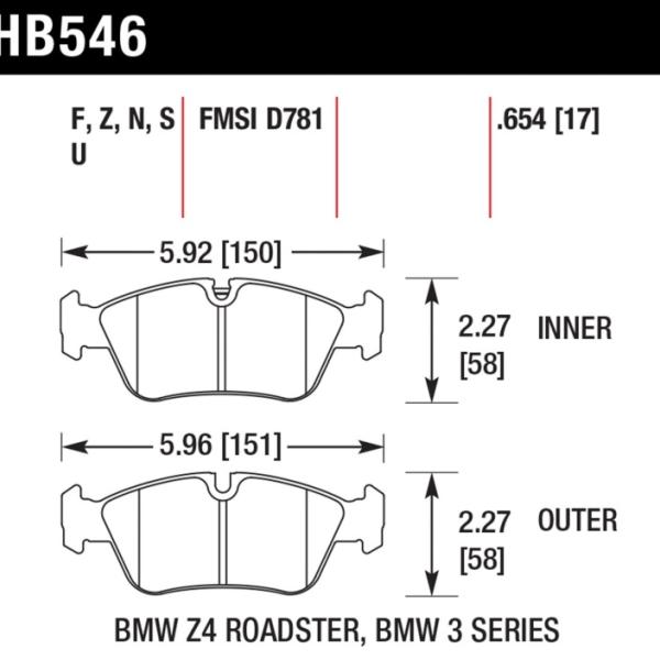 Hawk Performance HB546B.654