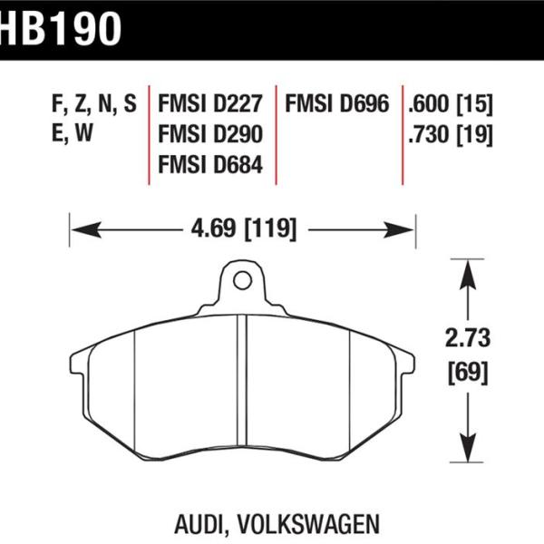Hawk Performance HB190E.600
