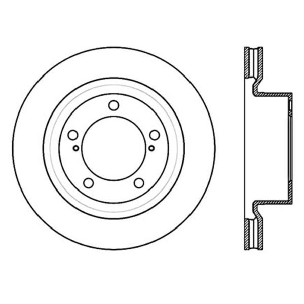 ST Slot & Drill Brake Rotors Stoptech 127.44156L