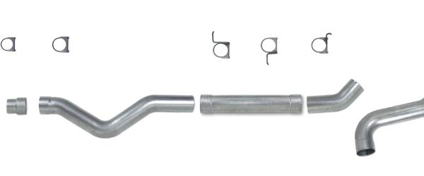DEP Catback Exhaust Kit AL Diamond Eye Performance K5126A-RP