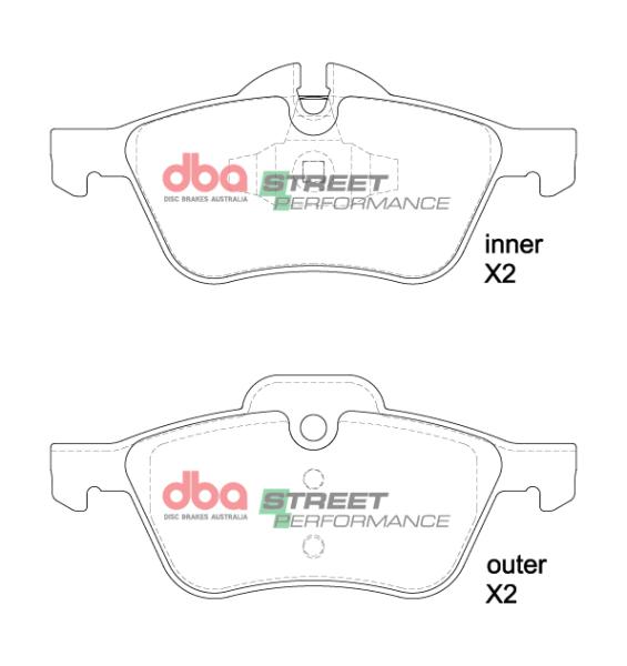 DBA SP Performance Brake Pads DBA DB1500SP