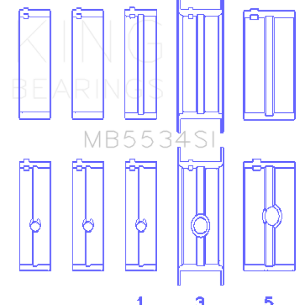 KING Main Bearings King Engine Bearings MB5534SI010