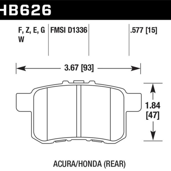 Hawk Performance HB626W.577