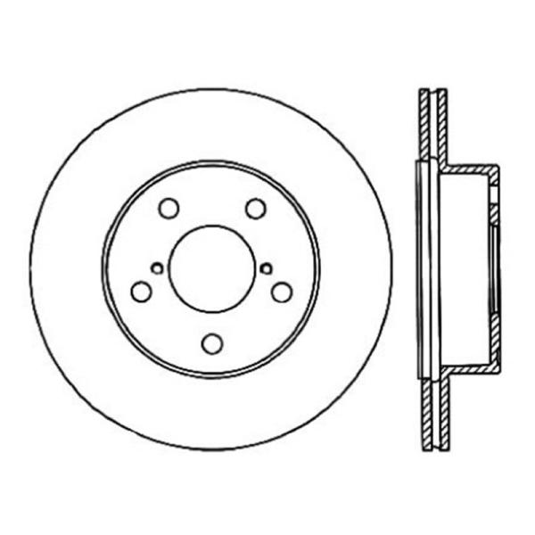 ST Slotted Sport Brake Rotors Stoptech 126.47023SL