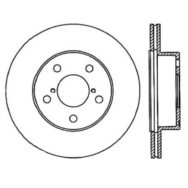 ST Slotted Sport Brake Rotors Stoptech 126.47023SR