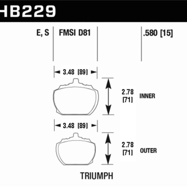 Hawk Performance HB229S.580