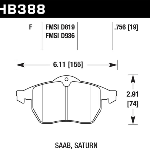 Hawk Performance HB388F.756