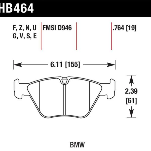 Hawk Performance HB464U.764