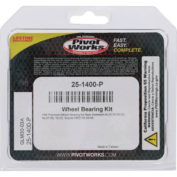 PIV Wheel Bearing Kit Pivot Works 25-1400-P