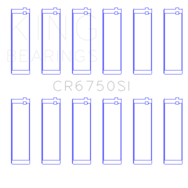 KING Connecting Rod Bearings King Engine Bearings CR6750SI0.5