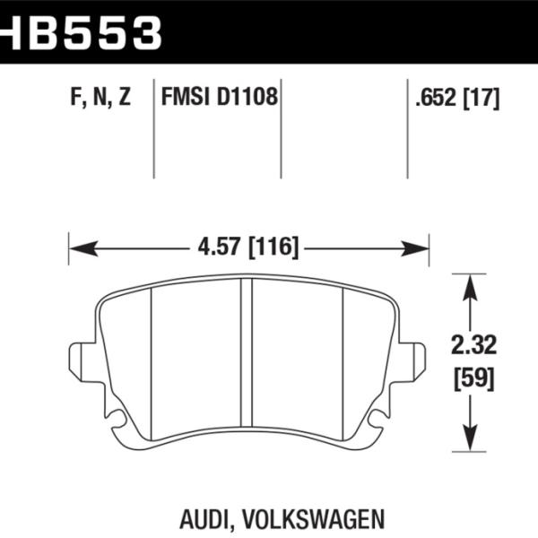 Hawk Performance HB553Z.652