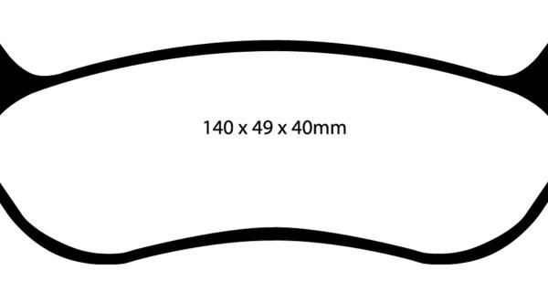 EBC Yellowstuff Brake Pad Sets EBC DP41673R