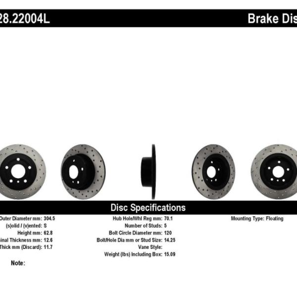 Stoptech 128.22004L