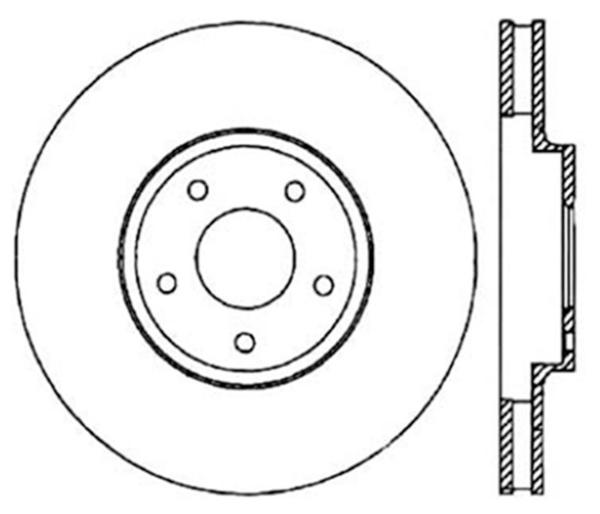 ST Drilled Sport Brake Rotors Stoptech 128.42080L