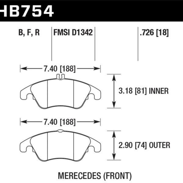 Hawk Performance HB754B.726